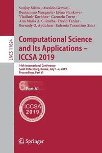 bokomslag Computational Science and Its Applications - ICCSA 2019