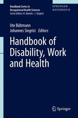 bokomslag Handbook of Disability, Work and Health