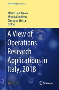 bokomslag A View of Operations Research Applications in Italy, 2018