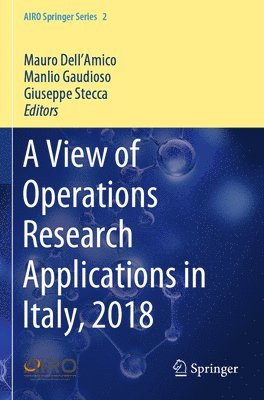 A View of Operations Research Applications in Italy, 2018 1