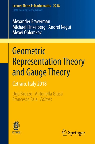 Alexander Braverman, Michael Finkelberg, Andrei Negut, Alexei Oblomkov, Ugo Bruzzo, Antonella Grassi, Francesco Sala - Geometric Representation Theory and Gauge Theory, Häftad