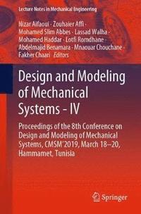 bokomslag Design and Modeling of Mechanical Systems - IV