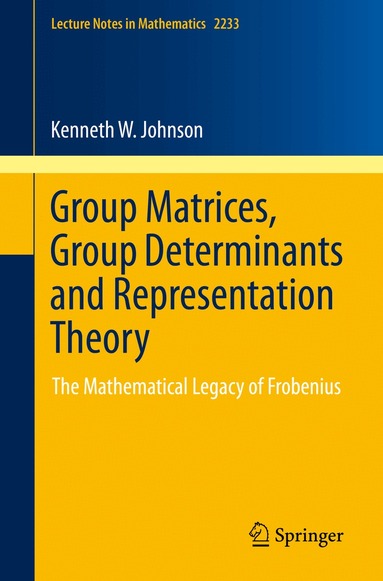 Kenneth W. Johnson - Group Matrices, Group Determinants and Representation Theory, Häftad