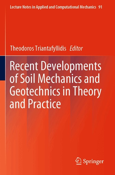 Theodoros Triantafyllidis - Recent Developments of Soil Mechanics and Geotechnics in Theory and Practice, Häftad