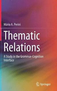 bokomslag Thematic Relations