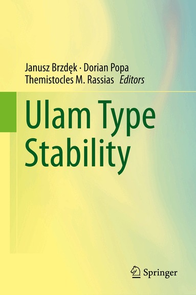 Janusz Brzdęk, Dorian Popa, Themistocles M. Rassias - Ulam Type Stability, Inbunden