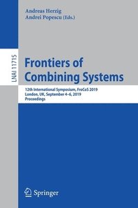 bokomslag Frontiers of Combining Systems