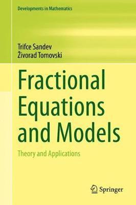 bokomslag Fractional Equations and Models