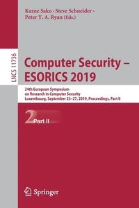 bokomslag Computer Security  ESORICS 2019