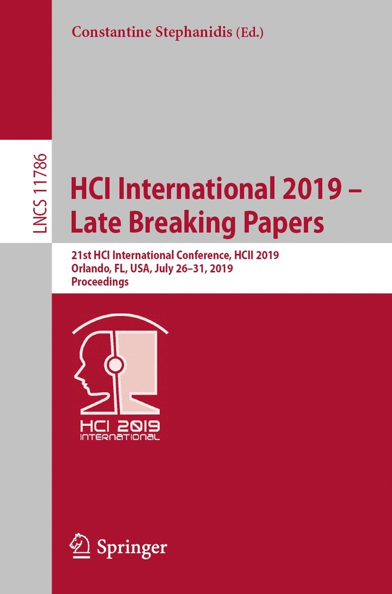 Constantine Stephanidis - HCI International 2019 – Late Breaking Papers, Häftad