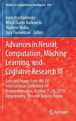 Advances in Neural Computation, Machine Learning, and Cognitive Research III 1