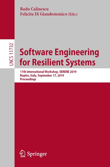 Radu Calinescu, Felicita Di Giandomenico - Software Engineering for Resilient Systems, Häftad
