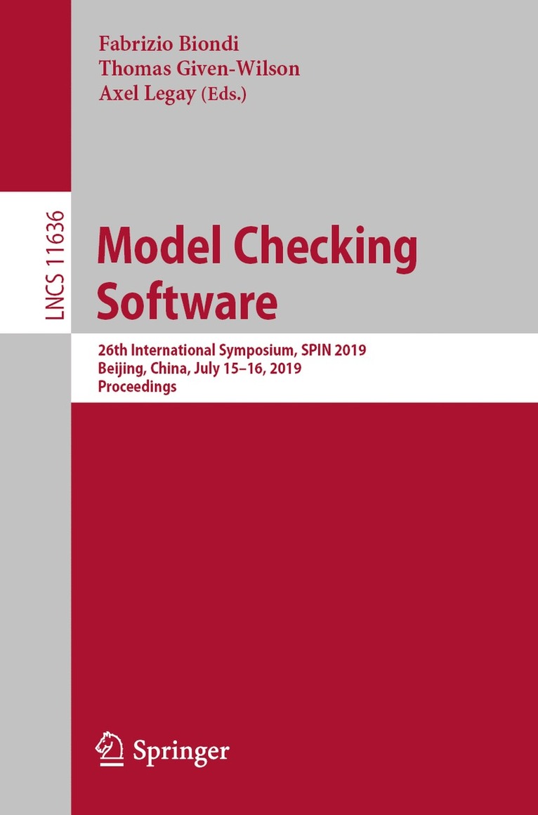 Fabrizio Biondi, Thomas Given-Wilson, Axel Legay - Model Checking Software, Häftad