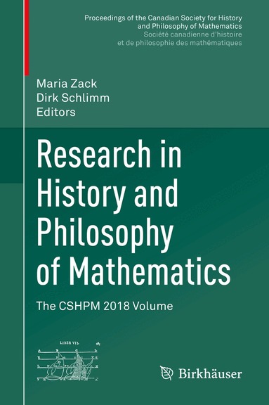 Maria Zack, Dirk Schlimm - Research in History and Philosophy of Mathematics, Inbunden