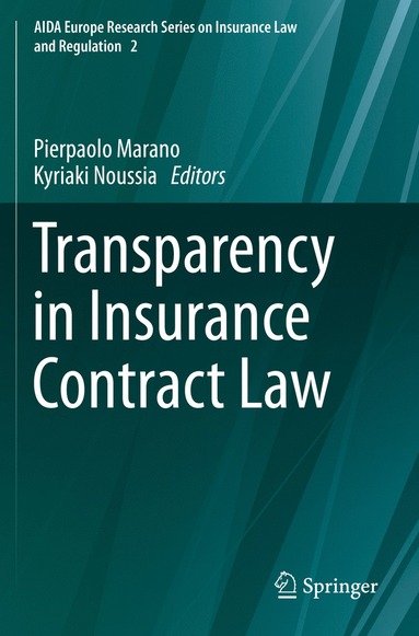 bokomslag Transparency in Insurance Contract Law