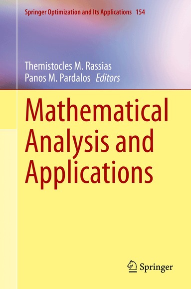 Themistocles M. Rassias, Panos M. Pardalos - Mathematical Analysis and Applications, Inbunden