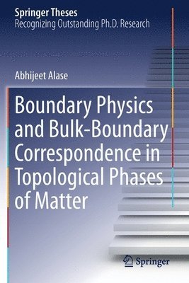 bokomslag Boundary Physics and Bulk-Boundary Correspondence in Topological Phases of Matter