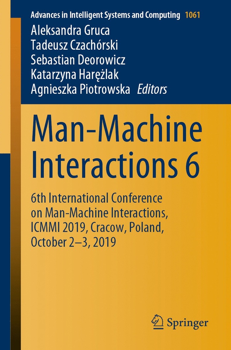 Man-Machine Interactions 6 1