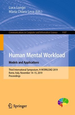 bokomslag Human Mental Workload: Models and Applications