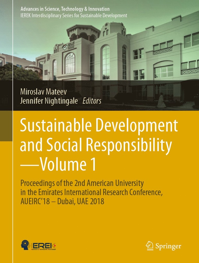 Miroslav Mateev, Jennifer Nightingale - Sustainable Development and Social Responsibility—Volume 1, Inbunden