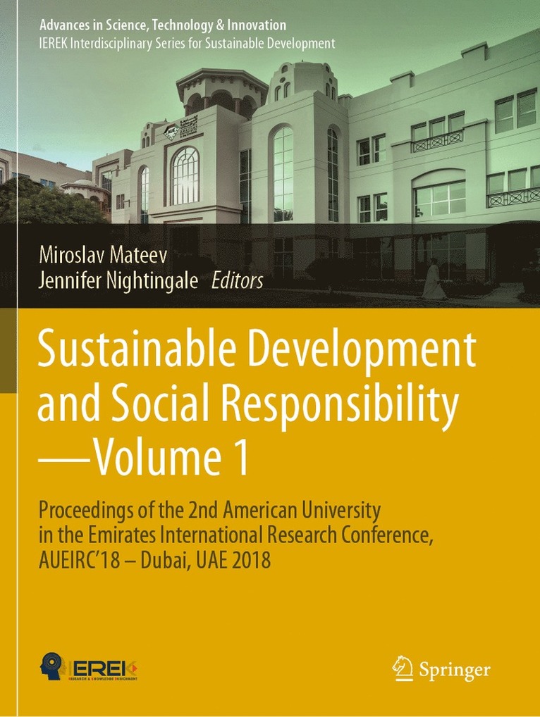 Miroslav Mateev, Jennifer Nightingale - Sustainable Development and Social Responsibility—Volume 1, Häftad