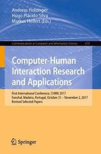 bokomslag Computer-Human Interaction Research and Applications