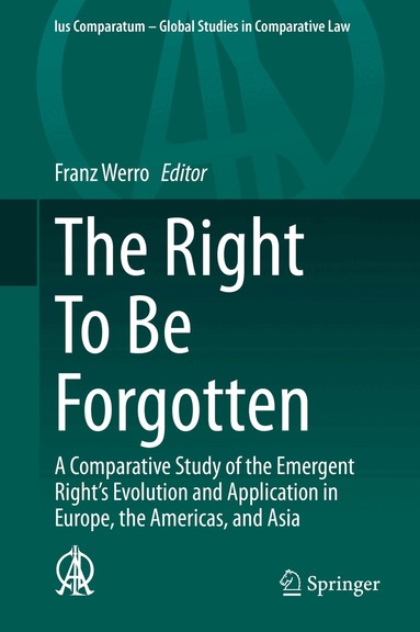 Franz Werro - Right To Be Forgotten, Inbunden
