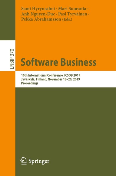 Sami Hyrynsalmi, Mari Suoranta, Anh Nguyen-Duc, Pasi Tyrväinen, Pekka Abrahamsson - Software Business, Häftad