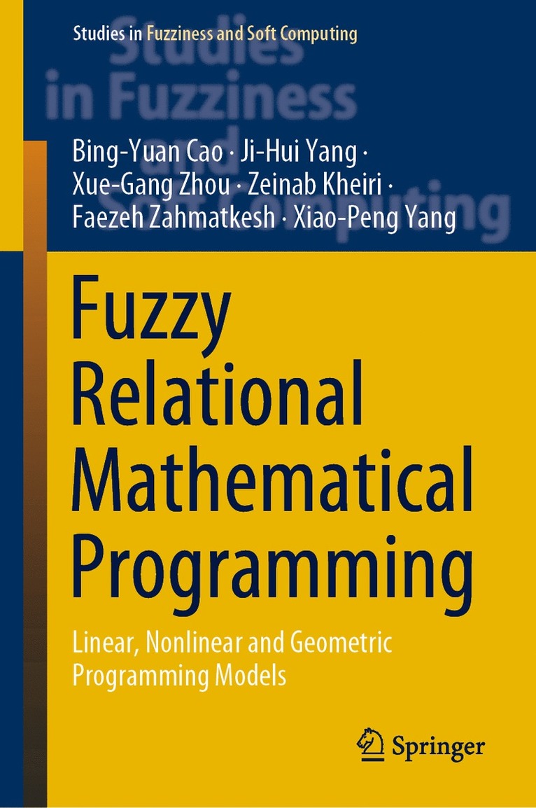 Bing-Yuan Cao, Ji-Hui Yang, Xue-Gang Zhou, Zeinab Kheiri, Faezeh Zahmatkesh, Xiao-Peng Yang - Fuzzy Relational Mathematical Programming, Inbunden