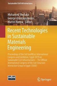 bokomslag Recent Technologies in Sustainable Materials Engineering