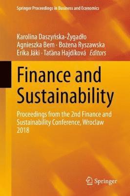 bokomslag Finance and Sustainability