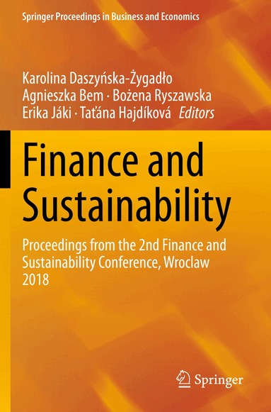 Karolina Daszyńska-Żygadło, Agnieszka Bem, Bożena Ryszawska, Erika Jáki, Taťána Hajdíková - Finance and Sustainability, Häftad