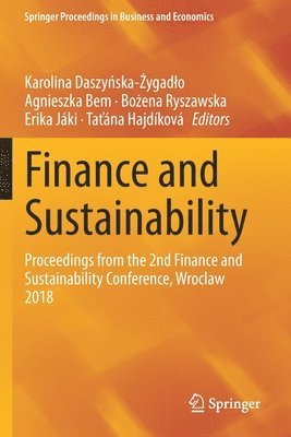 bokomslag Finance and Sustainability