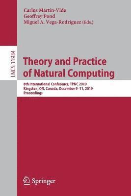 Theory and Practice of Natural Computing 1