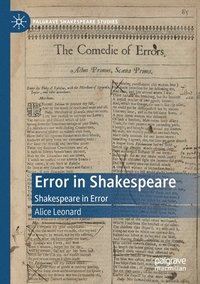 bokomslag Error in Shakespeare