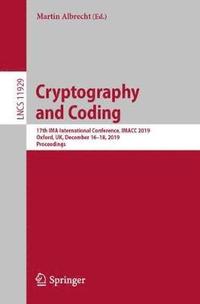 bokomslag Cryptography and Coding