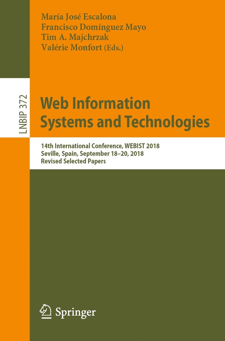 Web Information Systems and Technologies 1