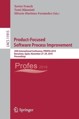 bokomslag Product-Focused Software Process Improvement