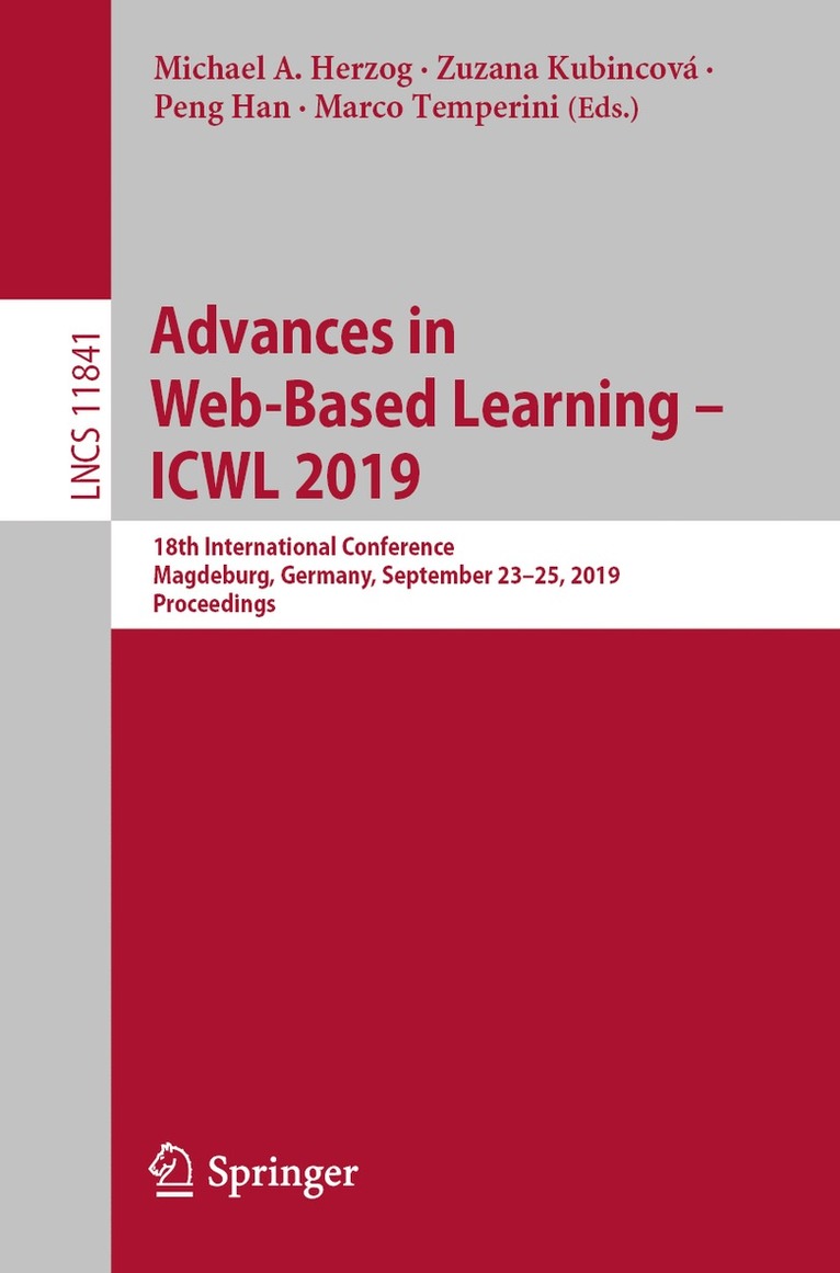 Advances in Web-Based Learning  ICWL 2019 1