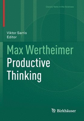 Max Wertheimer Productive Thinking 1