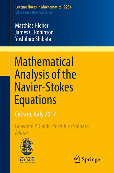 Matthias Hieber, James C. Robinson, Yoshihiro Shibata, Giovanni P. Galdi, Yoshihiro Shibata - Mathematical Analysis of the Navier-Stokes Equations, Häftad