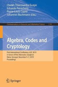 bokomslag Algebra, Codes and Cryptology