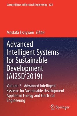 bokomslag Advanced Intelligent Systems for Sustainable Development (AI2SD'2019)