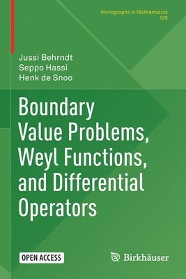 Boundary Value Problems, Weyl Functions, and Differential Operators 1