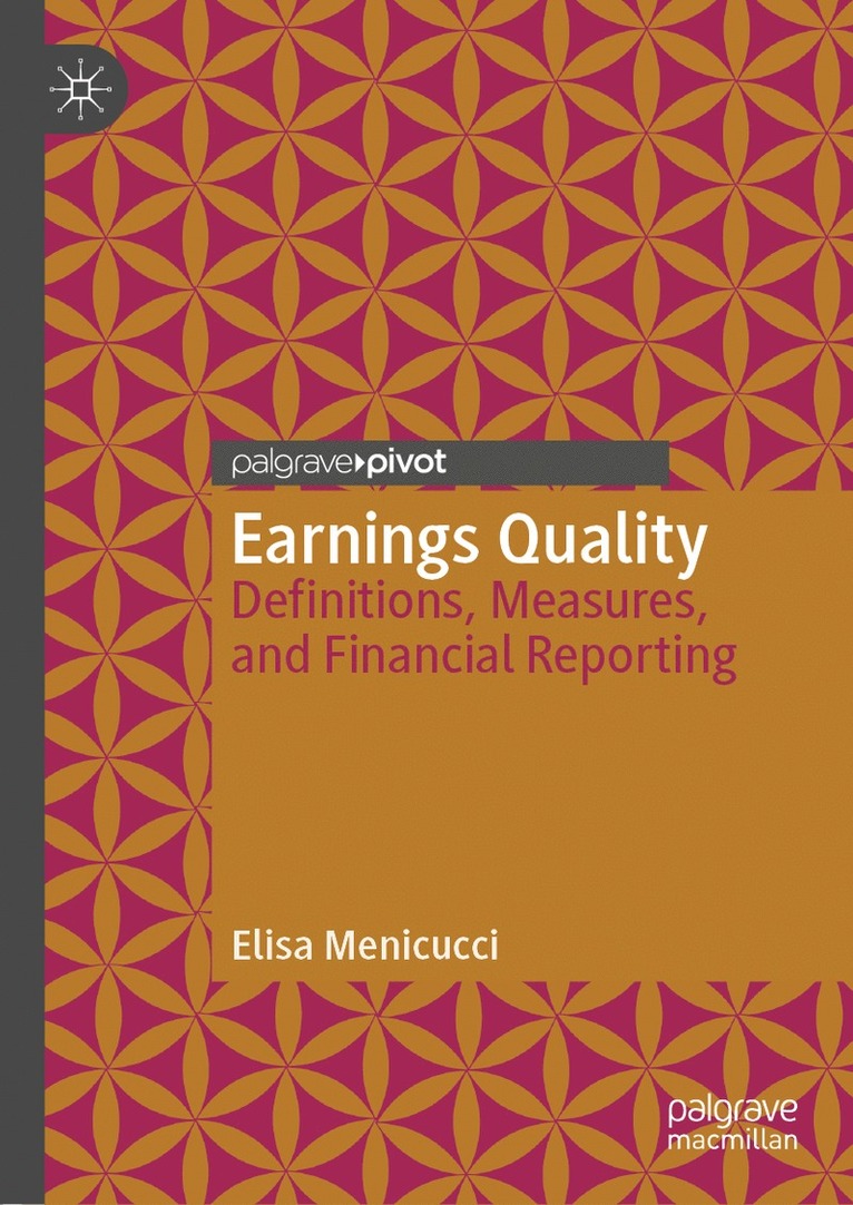 Elisa Menicucci - Earnings Quality, Inbunden