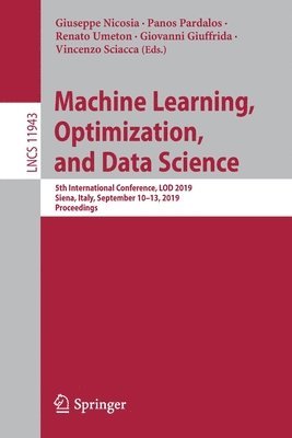 bokomslag Machine Learning, Optimization, and Data Science