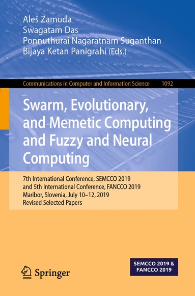 Aleš Zamuda, Swagatam Das, Ponnuthurai Nagaratnam Suganthan, Bijaya Ketan Panigrahi - Swarm, Evolutionary, and Memetic Computing and Fuzzy and Neural Computing, Häftad
