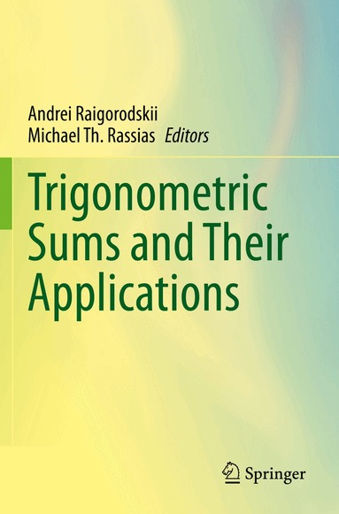 Andrei Raigorodskii, Michael Th. Rassias - Trigonometric Sums and Their Applications, Häftad