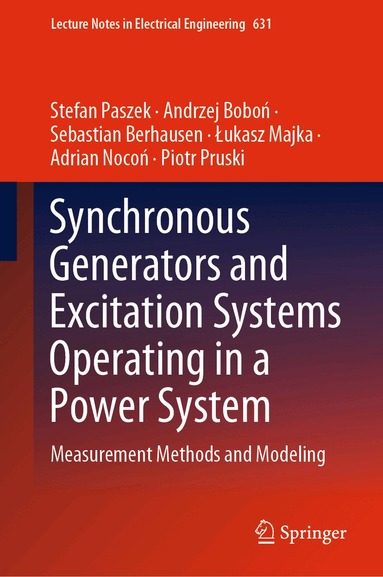 Stefan Paszek, Andrzej Boboń, Sebastian Berhausen, Łukasz Majka, Adrian Nocoń, Piotr Pruski - Synchronous Generators and Excitation Systems Operating in a Power System, Inbunden