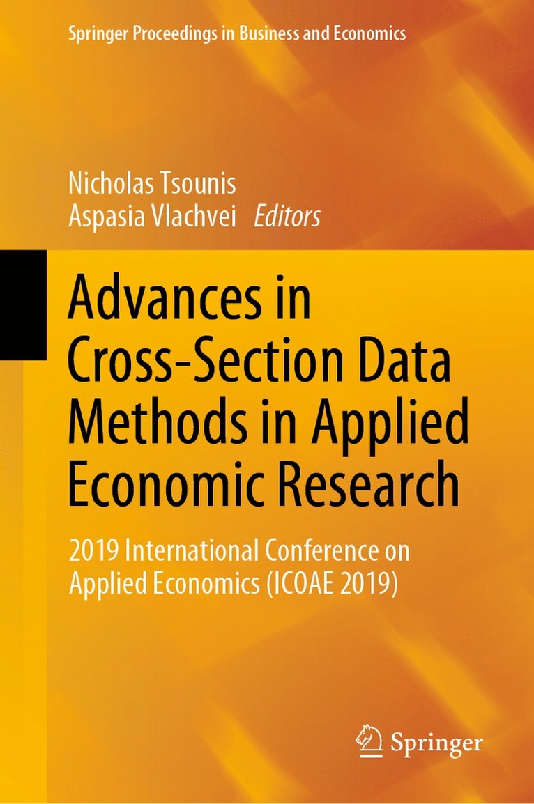 Nicholas Tsounis, Aspasia Vlachvei - Advances in Cross-Section Data Methods in Applied Economic Research, Inbunden